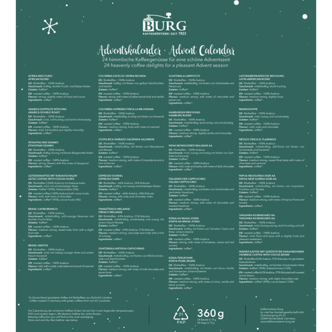 BURG Adventskalender Kaffee 2025