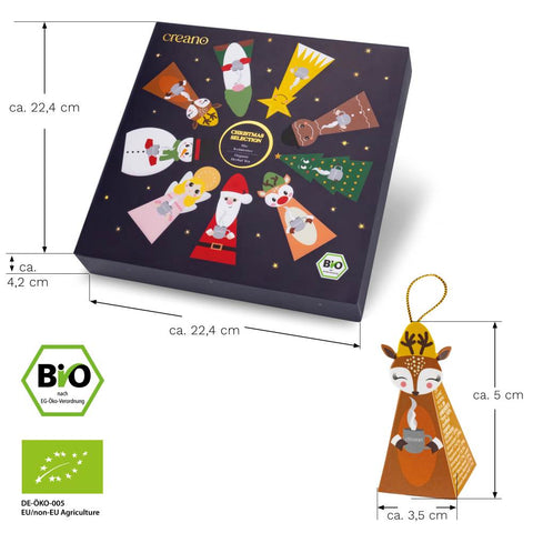 Christmas Bio Kräutertee 9er Pyramiden Geschenkset „ORGANIC HERBAL TEA“ - Teekränzchen