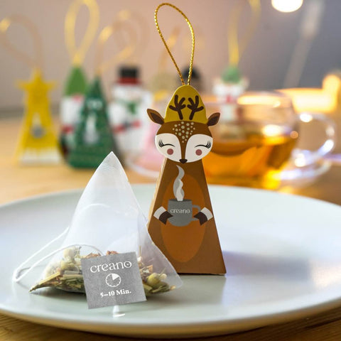Christmas Bio Kräutertee 9er Pyramiden Geschenkset „ORGANIC HERBAL TEA“ - Teekränzchen