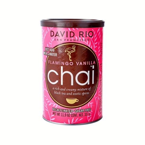 David Rio - Flamingo Vanilla Decaf Chai Tee 337g Dose - Teekränzchen