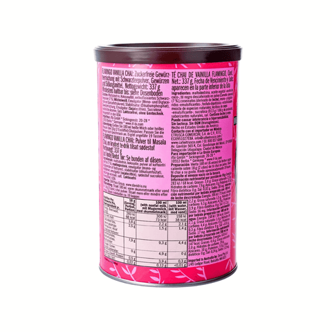 David Rio - Flamingo Vanilla Decaf Chai Tee 337g Dose - Teekränzchen