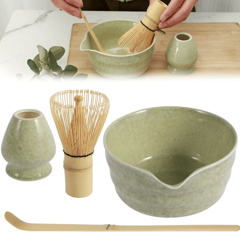 Premium Matcha Set Japan komplett 5-teilig für matcha Liebhaber optimal für dein Teeritual - Teekränzchen