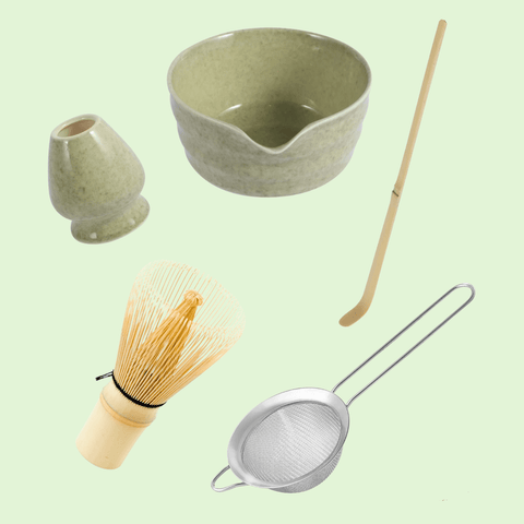 Premium Matcha Set Japan komplett 5-teilig für matcha Liebhaber optimal für dein Teeritual - Teekränzchen