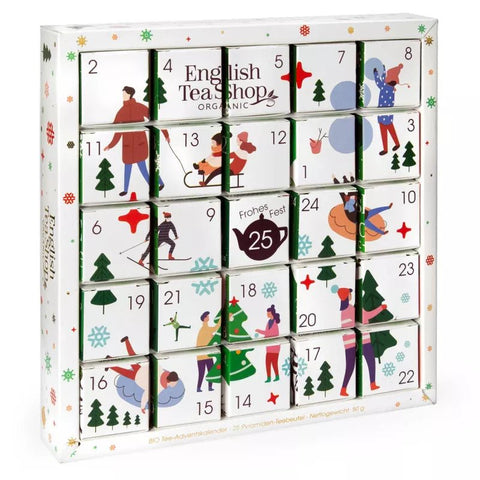 Puzzle Tee Adventskalender "White Ornaments" 24 Premium Tees + 1 Extratee - Teekränzchen