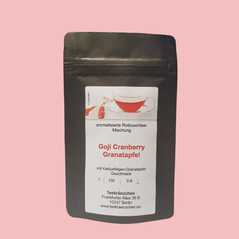 Rotbuschtee "Gojibeere-Cranberry-Granatapfel" - Teekränzchen