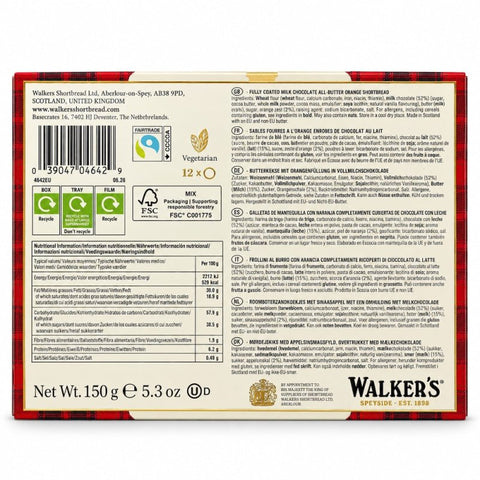 Walkers Shortbread – Luxury Orange Royals 150g