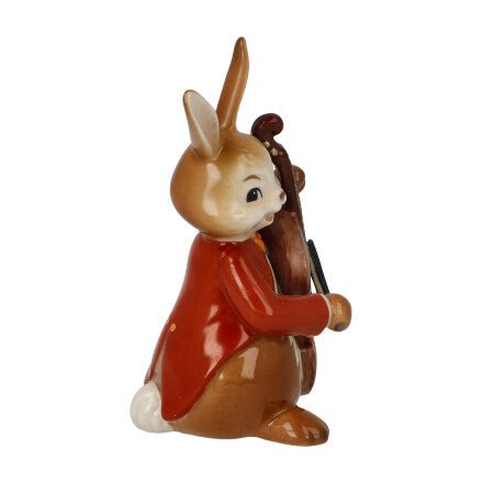 Figur Hase - Fröhlicher Bassist - Teekränzchen