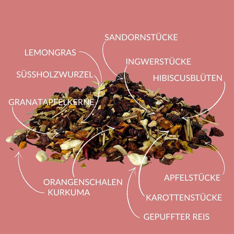 Früchtetee "Sanddorn Granatapfel" - Teekränzchen