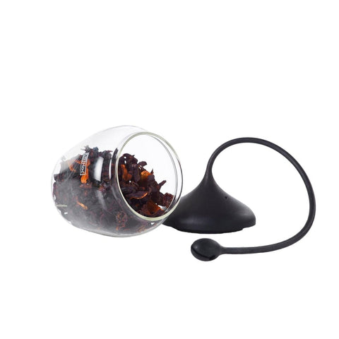 Glas-Teefilter FUSION mit Abtropfständer 6cm - Teekränzchen