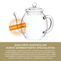 Glasteekanne 0,5 Liter ideal für Teerosen - Teekränzchen