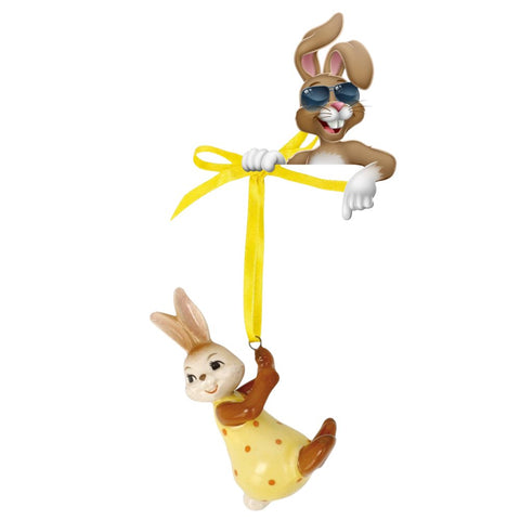 Goebel Figur Hase - Überflieger - Teekränzchen