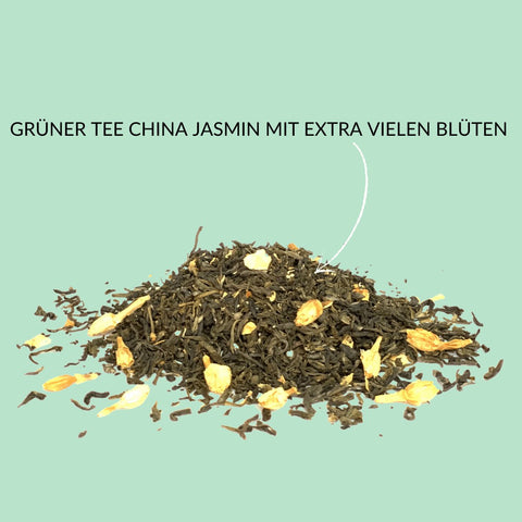 Grüner Tee „China Jasmin mit Blüten" - Teekränzchen