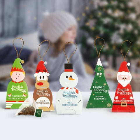 Premium Winter-Tee-Kollektion Geschenkbox "Fröhliche Weihnachtsgesellen" - Teekränzchen