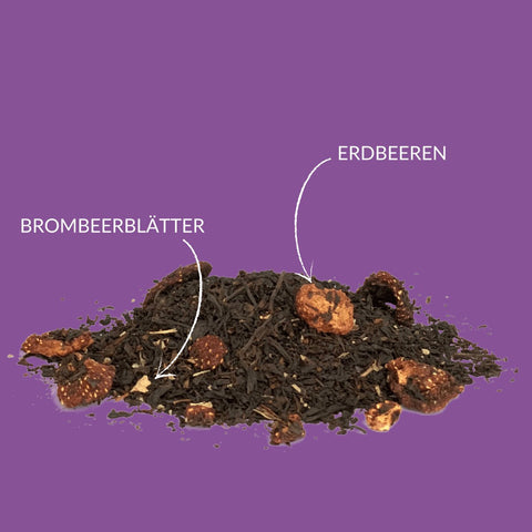 Schwarzer Tee „Erdbeer Sahne“ - Teekränzchen
