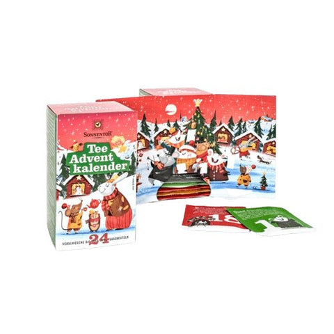 Sonnentor Tee Adventskalender, Aufgussbeutel 24 Stck, 1er Pack (1 x 37,5 g) - Teekränzchen