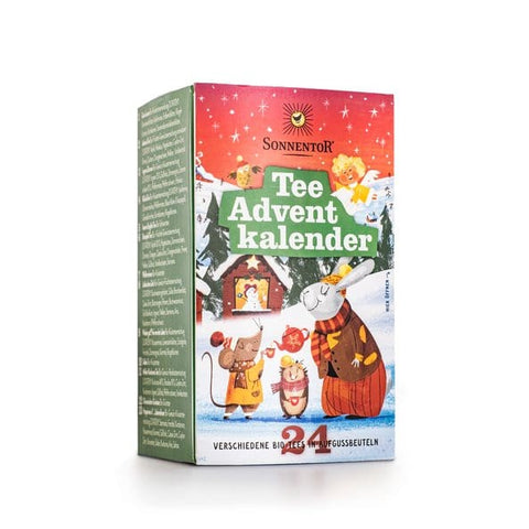 Sonnentor Tee Adventskalender, Aufgussbeutel 24 Stck, 1er Pack (1 x 37,5 g) - Teekränzchen