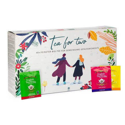 Tee Adventskalender für Zwei "Tea for Two" - 48 x Tee für den Advent - Teekränzchen