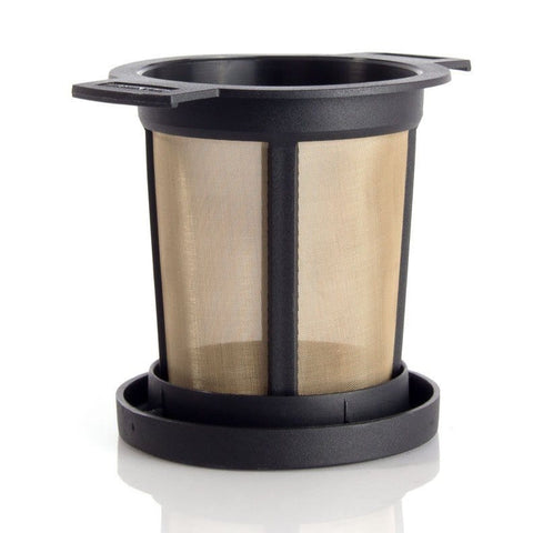 Teedauerfilter Größe M Teefilter mit Doppelhenkel 6cm Farbe Schwarz - Teekränzchen
