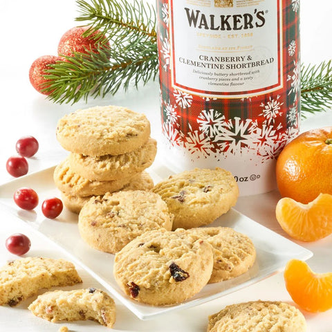 Walkers Shortbread Ltd. – Cranberry & Clementine Shortbread Drum 200 g - Teekränzchen