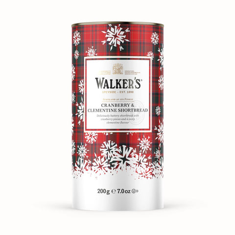 Walkers Shortbread Ltd. – Cranberry & Clementine Shortbread Drum 200 g - Teekränzchen