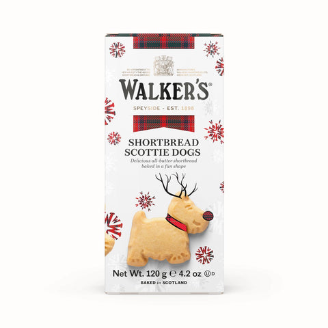 Walkers Shortbread Ltd. – Shortbread Festive Scottie Dogs 120g - Teekränzchen