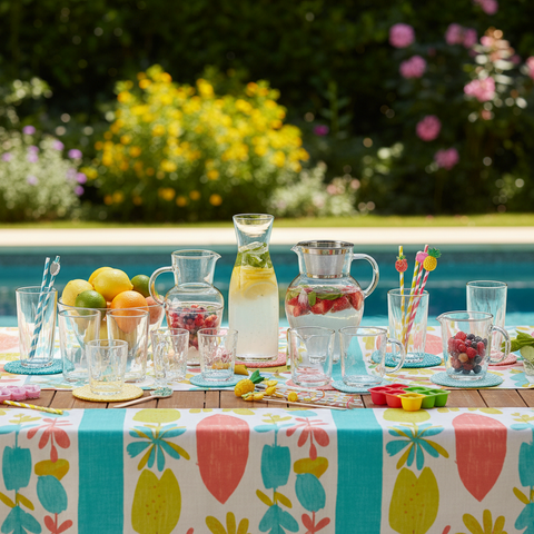 Accessoires für Sommergetränke - Teekränzchen