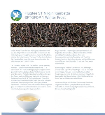 Flugtee Schwarztee Nilgiri Kairbetta SFTGFOP 1 Winter Frost