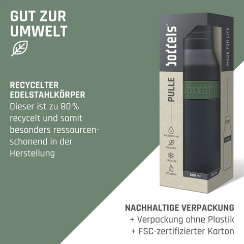 Boddels Trinkflasche PULLE 500 ml in 6 Farben