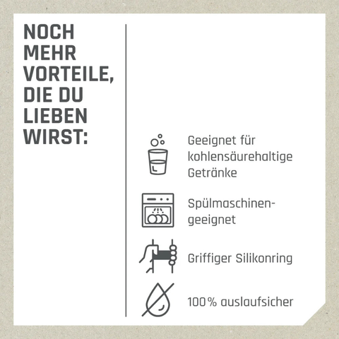 Boddels Trinkflasche PULLE 500 ml in 6 Farben