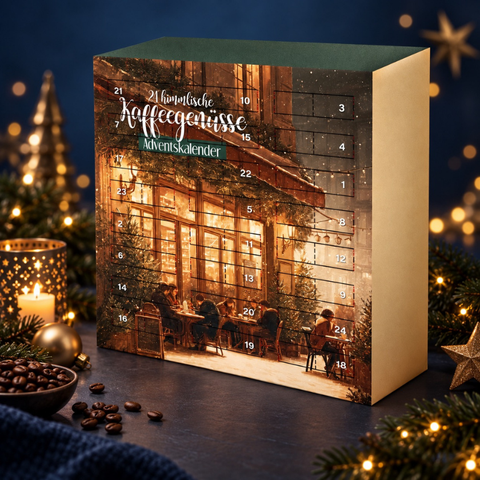 KAFFEE Adventskalender mit Türchen Design 2026/2027