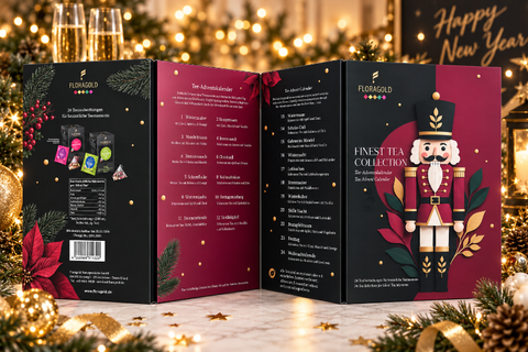 Tee-Adventskalender – 24-Pyramidenbeutel mit 24 Teesorten