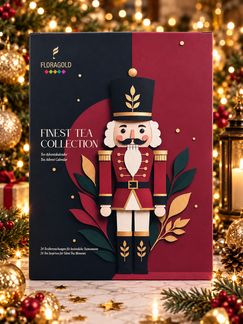 Tee-Adventskalender – 24 Pyramidenbeutel mit 24 Teesorten
