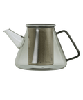 AdHoc Teekanne ORIENT+ GREY aus Borosilikatglas grau getönt 1,5 Liter