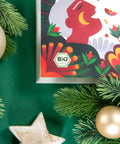 Adventskalender "Teebuch", BIO, 24 x Chai, Früchtetee, Kräutertee in Pyramidenbeutel - Teekränzchen