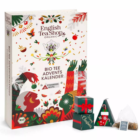 Adventskalender "Teebuch", BIO, 24 x Chai, Früchtetee, Kräutertee in Pyramidenbeutel - Teekränzchen