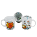 Becher Könitz Porzellan Asterix - KAFFEE IST FERTIG!