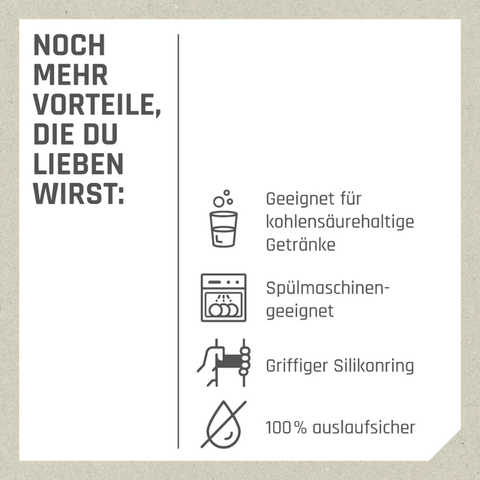 Boddels Trinkflasche PULLE 500 ml in 6 Farben