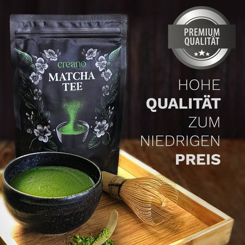 Creano Bio Matcha Tee 100g - Premium Qualität - Teekränzchen