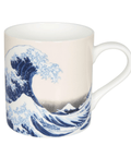 Künstlertasse von Hokusai mit dem berühmten "Die Große Welle"-Motiv und Fuji-Berg, erhältlich bei teekraenzchen.eu.