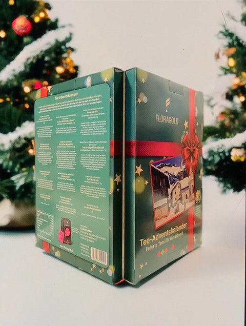 FLORAGOLD® Tee Adventskalender "Buch" 2024 - Teekränzchen