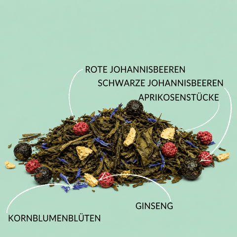Grüner Tee „Ewiges Leben“ – Mit Marille & Jasmin veredelt

Ausgezeichnet im Geschmack - Gewinner der World Tea Expo USA
