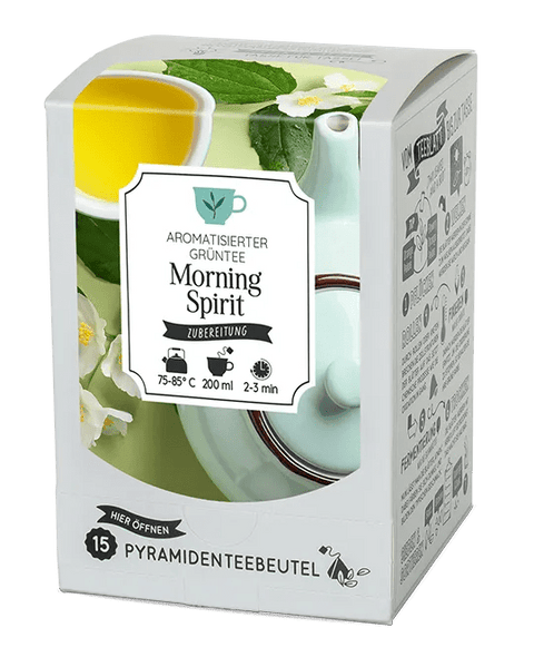 Grüner Tee Morning Spirit Pyramidenteebeutel