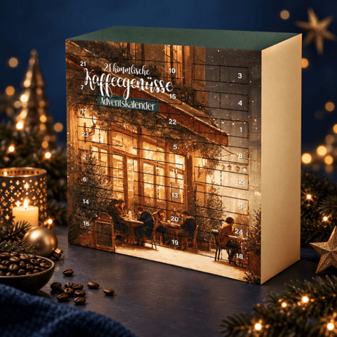 KAFFEE Adventskalender mit Türchen Design 2026/2027