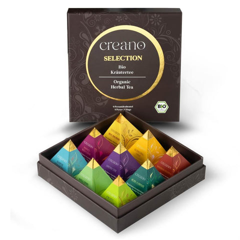 Kräutertee 9er Pyramiden Geschenkset „HERBAL TEA“ – 9 unterschiedliche Sorten - Teekränzchen