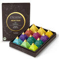 Kräutertee Geschenkset „HERBAL TEA“ – Pyramiden - Teebeutel in 12 unterschiedlichen Sorten - Teekränzchen