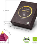 Kräutertee Geschenkset „HERBAL TEA“ – Pyramiden - Teebeutel in 12 unterschiedlichen Sorten - Teekränzchen