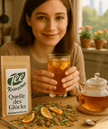Kräutertee Quelle des Glücks – erfrischender Kräuter - & Eistee mit Zitrusnote - Teekränzchen