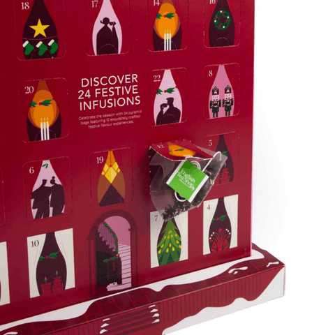 Tee Adventskalender "Winter Cottage“, 24 Pyramidenbeutel