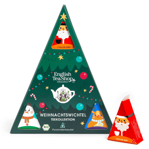 Tee Geschenk "Weihnachtswichtel", BIO, 9 Pyramidenbeutel - Teekränzchen