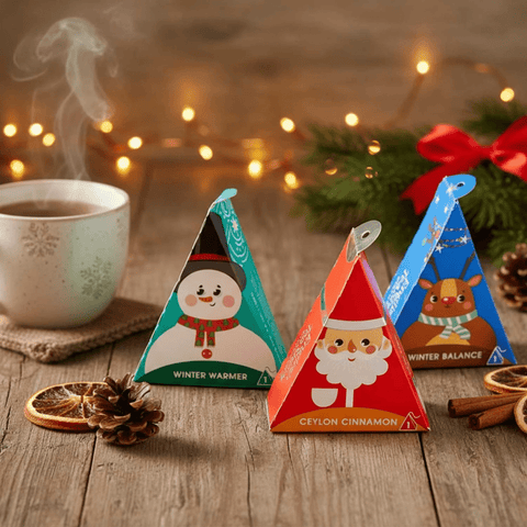 Tee Geschenk "Weihnachtswichtel", BIO, 9 Pyramidenbeutel - Teekränzchen